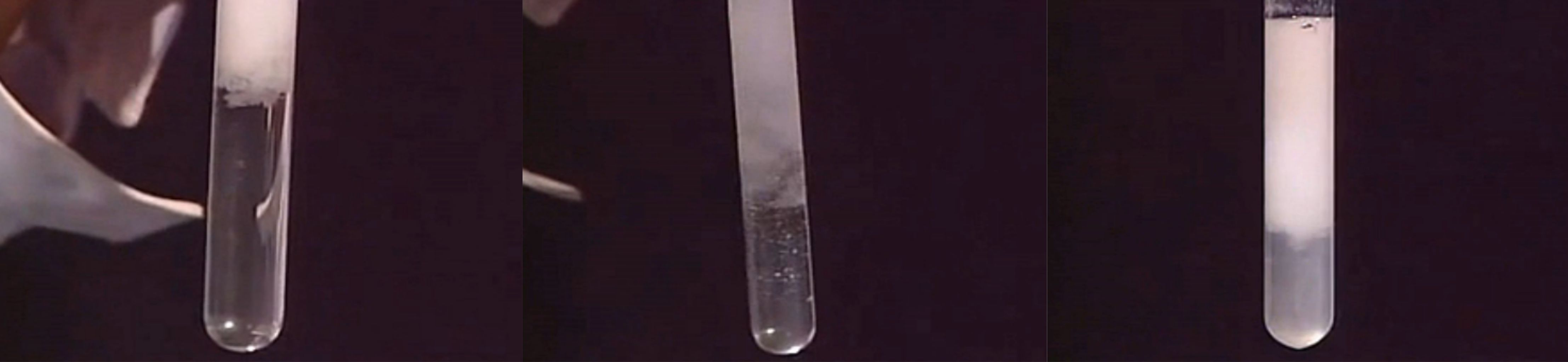 向NaOH溶液里滴加AlCl3溶液至過量,開始無沉淀，過一會兒產(chǎn)生白色沉淀且不溶解